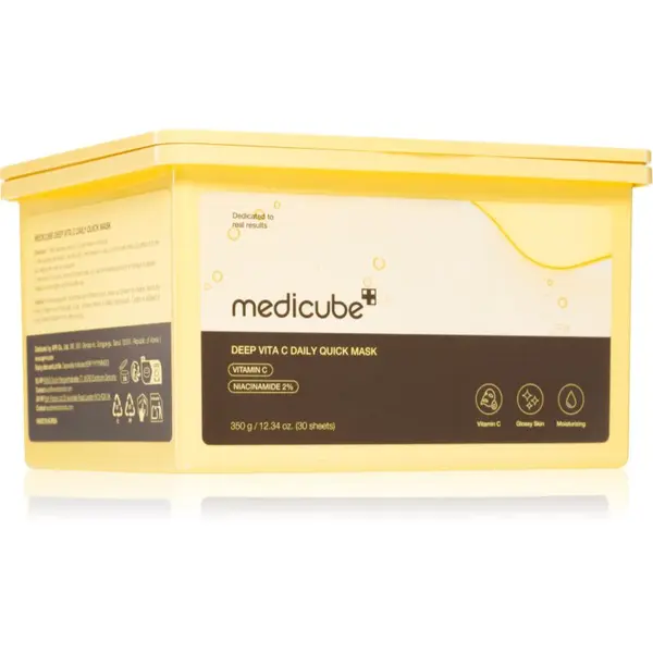 Medicube Medicube Deep Vita C Daily Quick Mask hidratantna sheet maska za ujednačavanje tena lica veliko pakiranje 30 kom