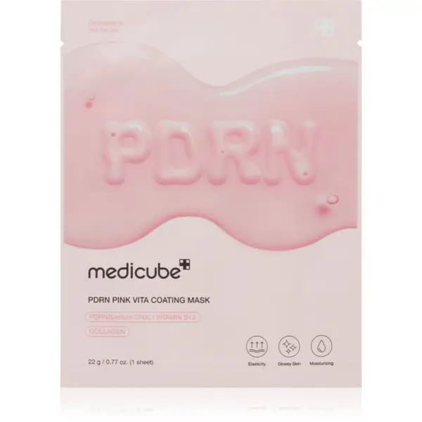 Medicube medicube PDRN Pink Vita Coating Mask sheet maska protiv bora s posvjetljujućim učinkom 22 g