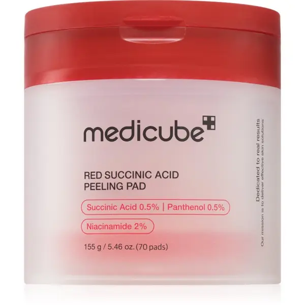 Medicube medicube Red Succinic Acid Peeling Pad eksfolijacijske blazinice za problematično lice 70 kom