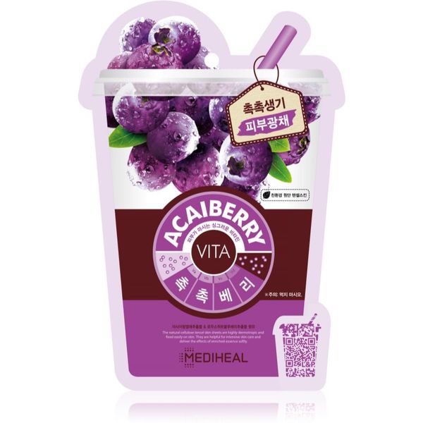 MEDIHEAL MEDIHEAL Vita Mask Acaiberry Sheet maska s učvršćujućim učinkom 25 ml