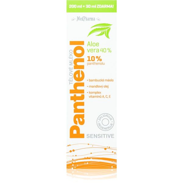 MedPharma MedPharma Panthenol 10% Sensitive intenzivno hidratantno mlijeko za tijelo s regenerirajućim učinkom 230 ml