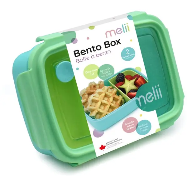 Melii Melii Bento Box kutija za užinu Blue, Mint, Lime 880 ml