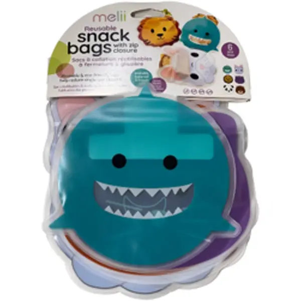 Melii Melii Reusable Snack Bags vrećice za užinu 6 kom