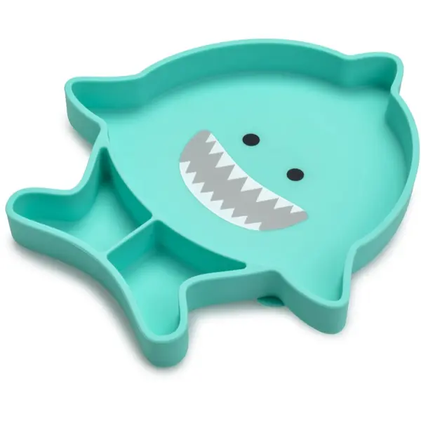 Melii Melii Silicone Suction Plate tanjur s vakuumskim držačem Shark 1 kom