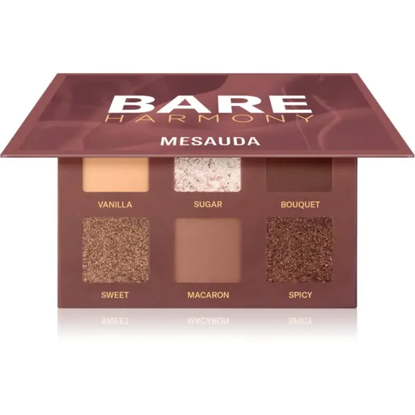 Mesauda Mesauda Bare Harmony paleta sjenila za oči nijansa 204 Delicious Rose 6x1 g