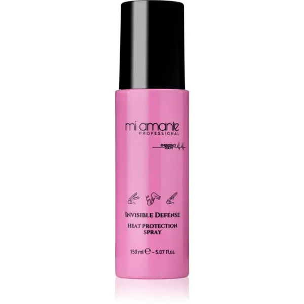 Mi Amante Professional Mi Amante Professional Emergency Room Invisible Defense Heat Protection Spray termozaštitni sprej za oblikovanje kose glačalom ili uvijačem 150 ml