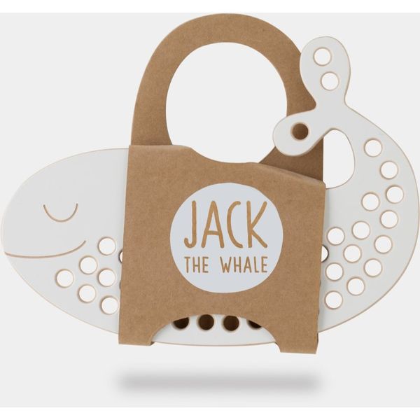 Milin Milin Big Wooden Lacing Toy Whale Jack aktivna igračka 9 cm x 19,5 cm x 0,7 cm 1 kom