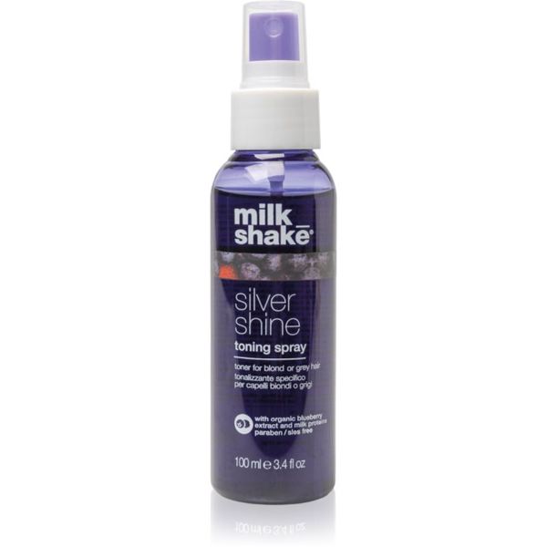 Milk Shake Milk Shake Silver Shine Toning Spray sprej za toniranje za plavu i sijedu kosu 100 ml