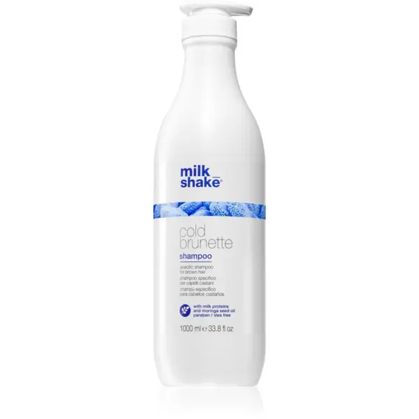 milk_shake® milk_shake® Cold Brunette Shampoo šampon za neutraliziranje bakrenih tonova za smeđu kosu 1000 ml