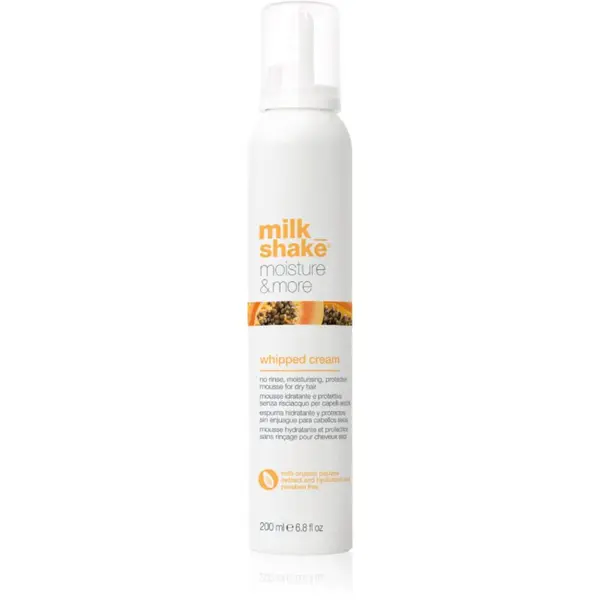 milk_shake® milk_shake® Moisture & More Whipped Cream njega za hidrataciju bez ispiranja za suhu kosu 200 ml