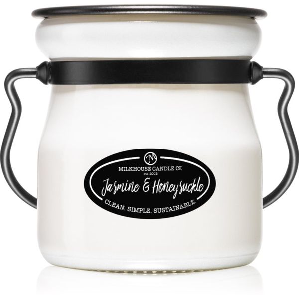 Milkhouse Candle Co. Milkhouse Candle Co. Creamery Jasmine & Honeysuckle mirisna svijeća Cream Jar 142 g