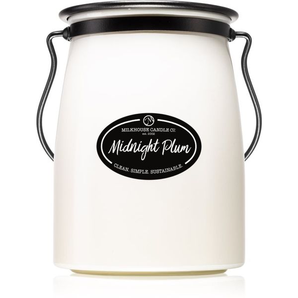 Milkhouse Candle Co. Milkhouse Candle Co. Creamery Midnight Plum mirisna svijeća Butter Jar 624 g