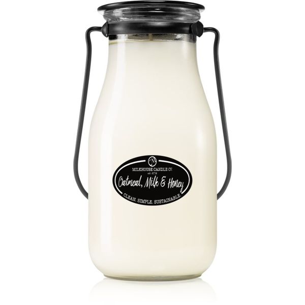 Milkhouse Candle Co. Milkhouse Candle Co. Creamery Oatmeal, Milk & Honey mirisna svijeća Milkbottle 396 g