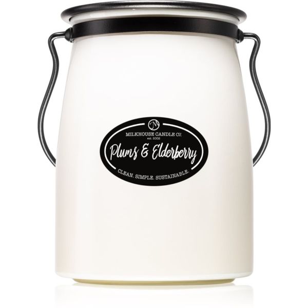 Milkhouse Candle Co. Milkhouse Candle Co. Creamery Plums & Elderberry mirisna svijeća Butter Jar 624 g