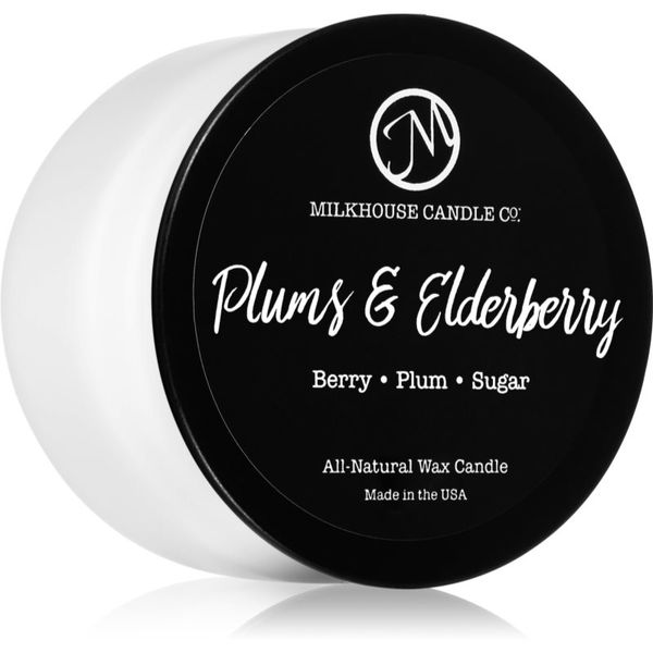 Milkhouse Candle Co. Milkhouse Candle Co. Creamery Plums & Elderberry mirisna svijeća Treveler Tin 106 g