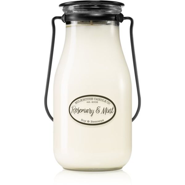 Milkhouse Candle Co. Milkhouse Candle Co. Creamery Rosemary & Mint mirisna svijeća Milkbottle 397 g