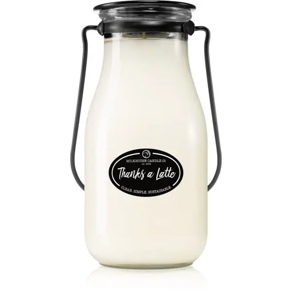 Milkhouse Candle Co. Milkhouse Candle Co. Creamery Thanks A Latte mirisna svijeća Milkbottle 396 g