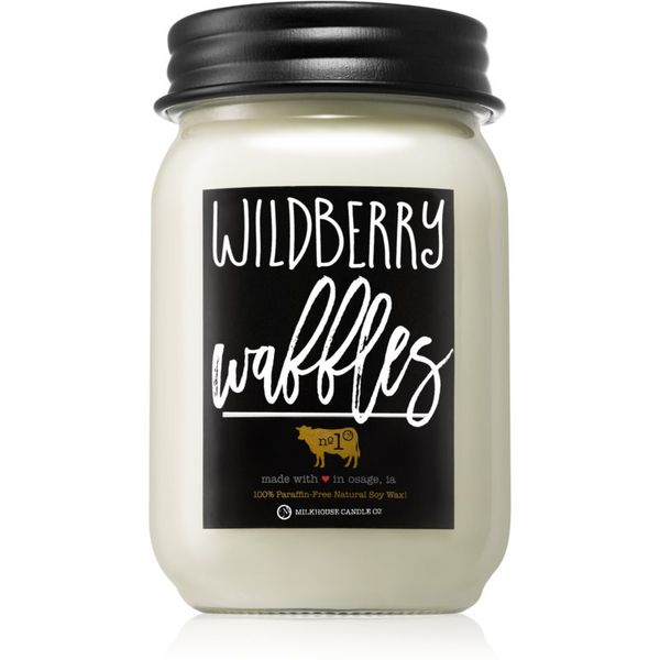 Milkhouse Candle Co. Milkhouse Candle Co. Farmhouse Wildberry Waffles mirisna svijeća Mason Jar 369 g