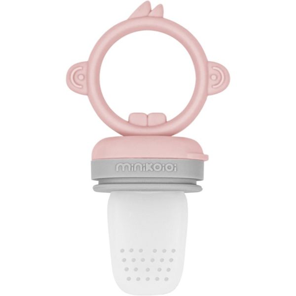Minikoioi Minikoioi Feeder Teether Pinky Pink/ Powder Grey duda za hranjenje i grickalica Pinky Pink/Powder Grey