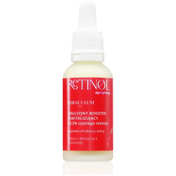 Miraculum Miraculum AGE-SYNERGY RETINOL 0.2% serum protiv starenja i nepravilnosti kože lica s retinolom 30 ml