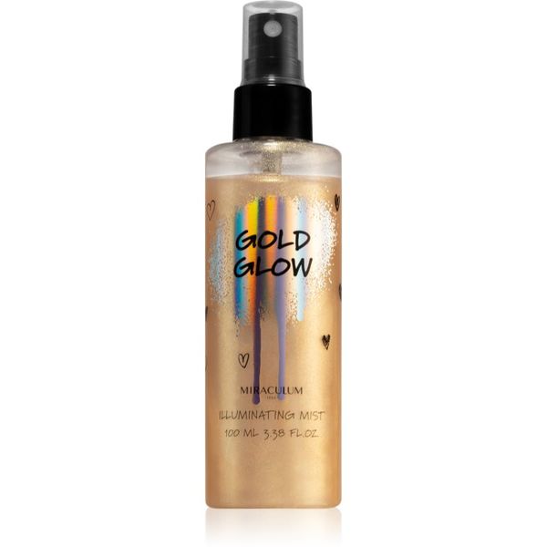 Miraculum Miraculum Girls Collection Gold Glow posvjetljujuća magla za lice i tijelo sa šljokicama 100 ml