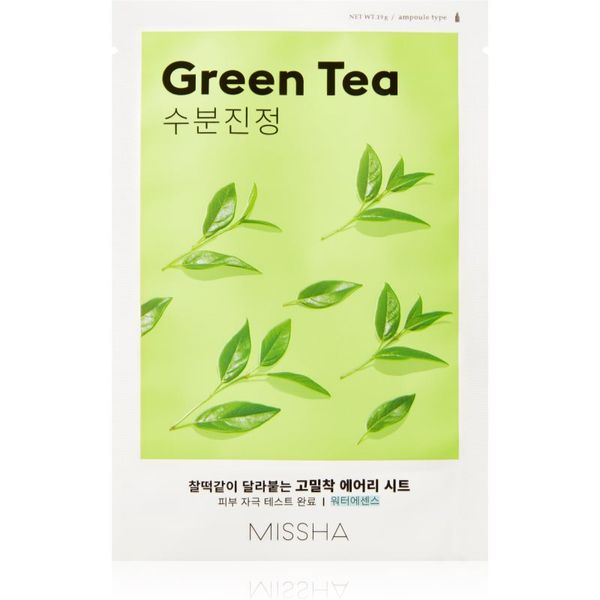Missha Missha Airy Fit Green Tea umirujuća sheet maska sa zelenim čajem 19 g