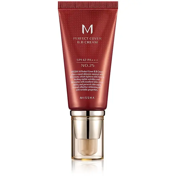 Missha Missha M Perfect Cover BB krema s visokom UV zaštitom nijansa No. 25 Warm Beige SPF42/PA+++ 50 ml