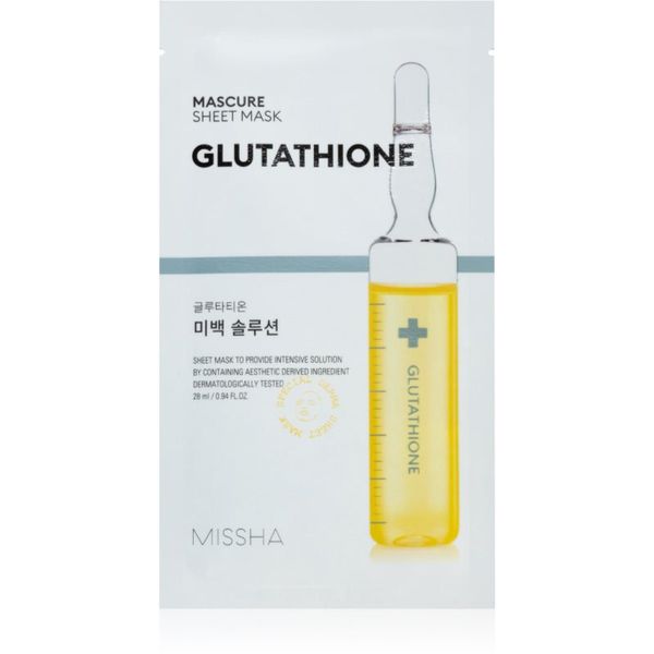 Missha Missha Mascure Glutathione sheet maska za blistav ten 28 ml