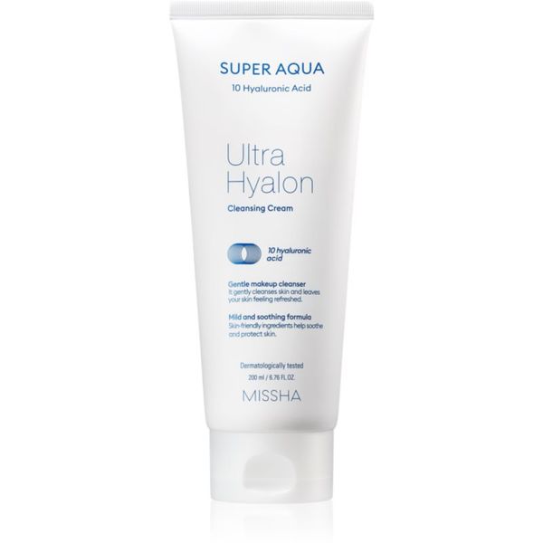 Missha Missha Super Aqua 10 Hyaluronic Acid hidratantna krema za čišćenje 200 ml