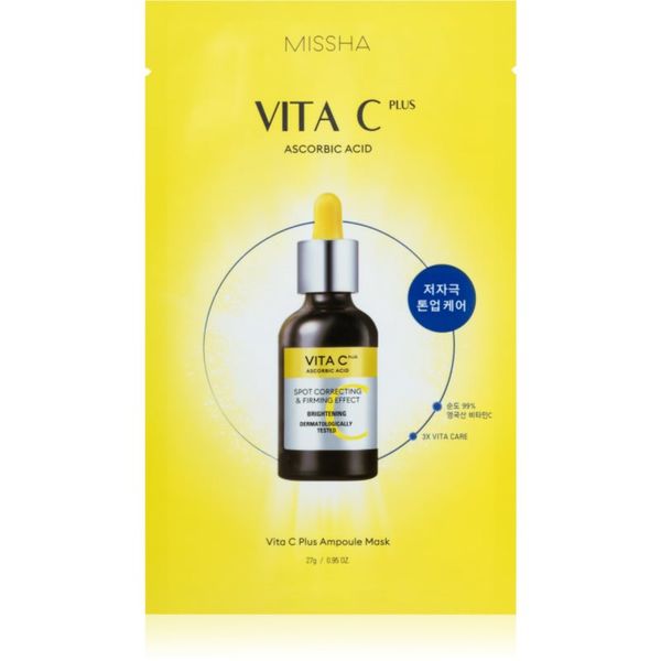 Missha Missha Vita C Plus sheet maska za blistav ten s vitaminom C 27 g
