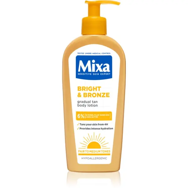 MIXA Mixa Bright & Bronze hranjiva krema za tijelo za postupno tamnjenje tena 250 ml