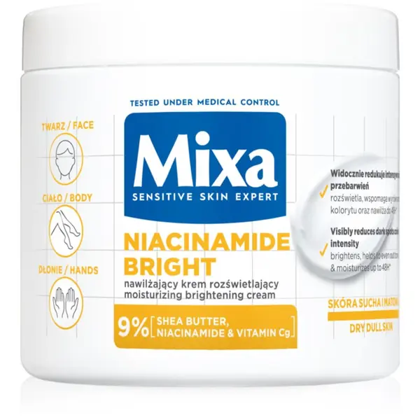MIXA Mixa Niacinamide Bright intenzivna hidratantna krema protiv tamnih mrlja 400 ml