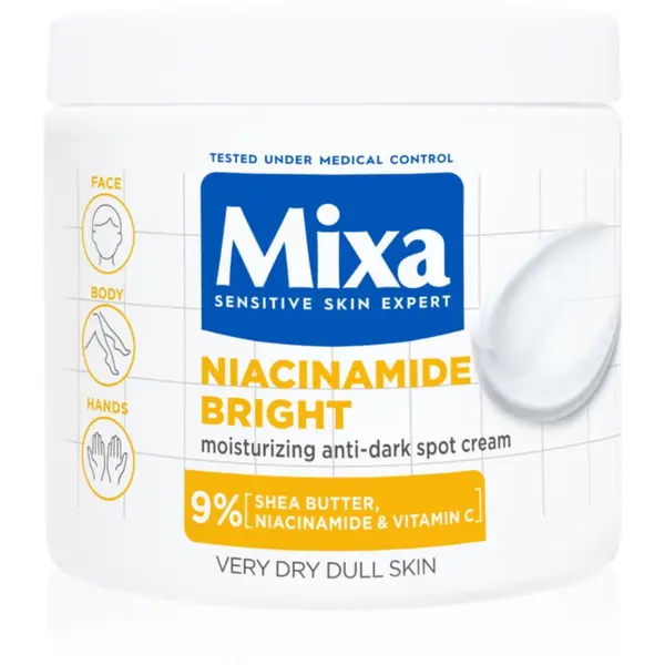 MIXA Mixa Niacinamide Bright krema za tijelo za sjaj i hidrataciju 400 ml