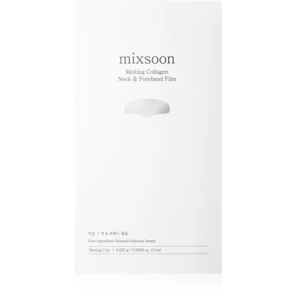 mixsoon mixsoon Melting Collagen Neck & Forehead Film hidratantna sheet maska za lice i vrat 5 kom