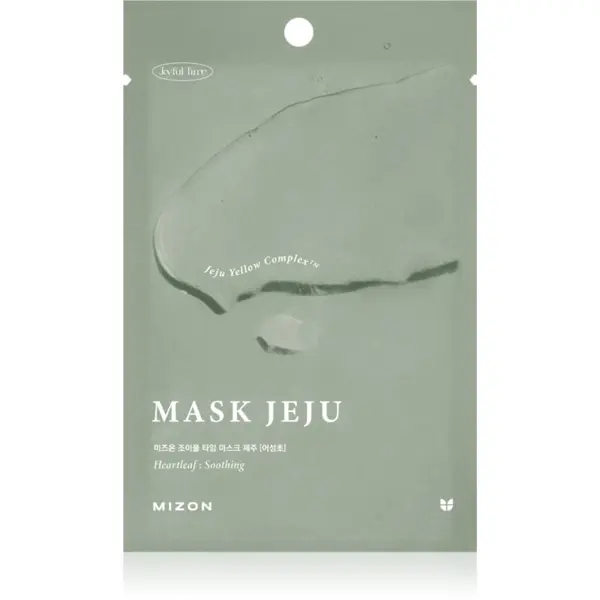 Mizon Mizon Joyful Time Jeju Heartleaf umirujuća sheet maska za suho i nadraženo lice 23 g
