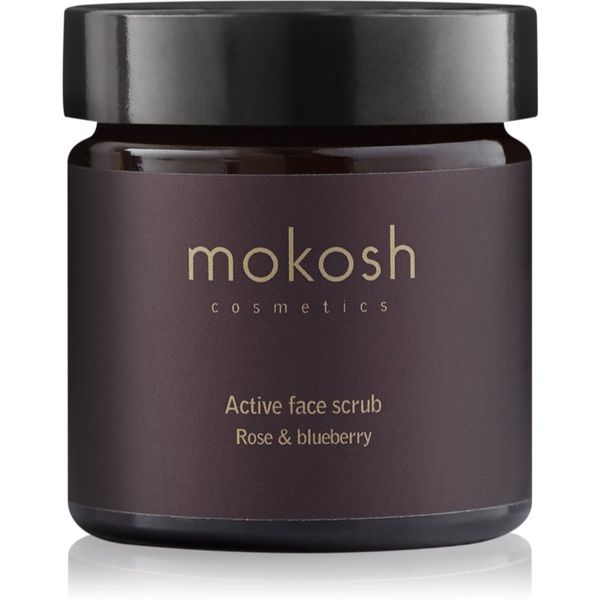Mokosh Mokosh Rose & Blueberry hidratantni piling za lice 60 ml