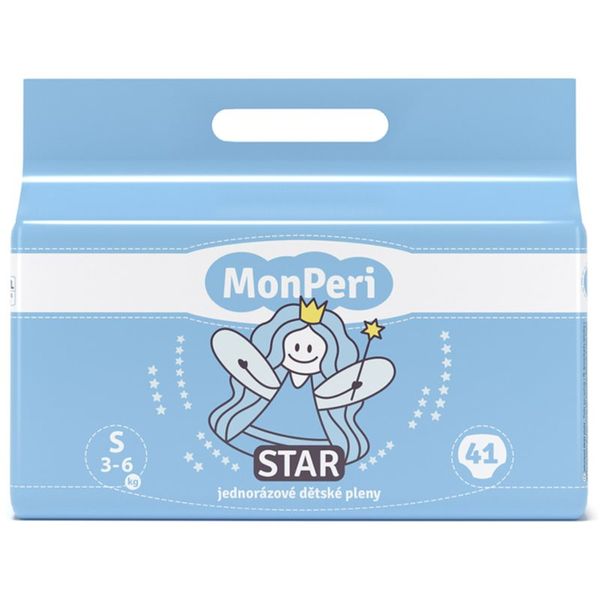 MonPeri MonPeri Star Size S jednokratne pelene 3-6 kg 41 kom