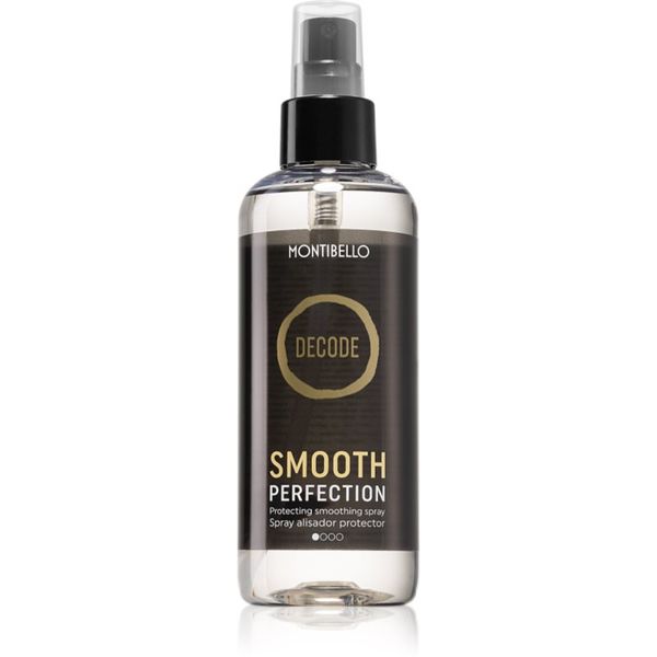 Montibello Montibello Decode Smooth Perfection Spray termozaštitni sprej za oblikovanje kose glačalom ili uvijačem za finu i oštećenu kosu 200 ml