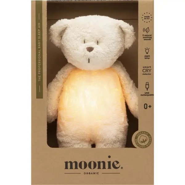 Moonie Moonie Bear 2.0 Organic Polar tješilica s melodijom 1 kom