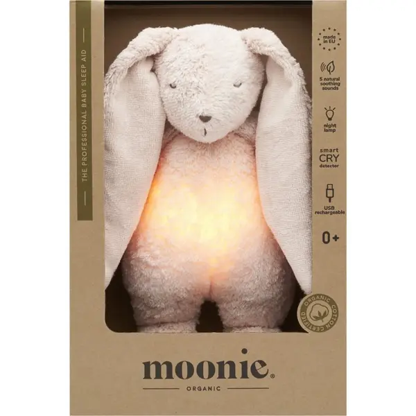 Moonie Moonie The Humming Friend 2.0 Organic Rose tješilica s melodijom 1 kom