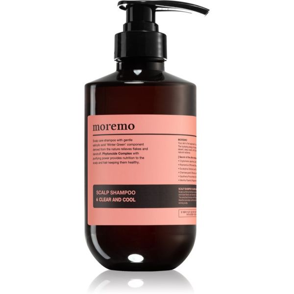 moremo moremo Scalp Shampoo Clear And Cool šampon za dubinsko čišćenje protiv peruti 500 ml