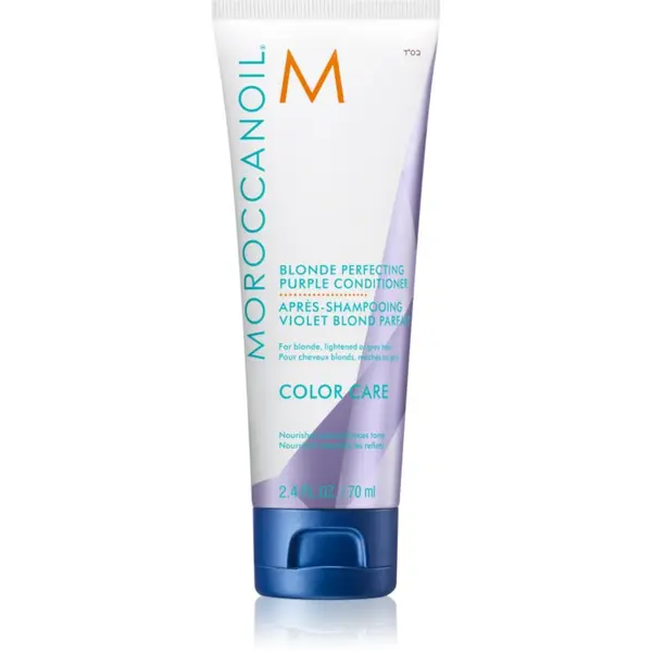 Moroccanoil Moroccanoil Color Care Blonde Perfecting Purple Conditioner ljubičasti regenerator za plavu i kosu s pramenovima 70 ml