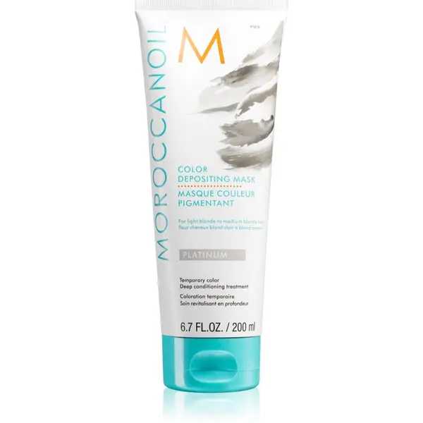 Moroccanoil Moroccanoil Color Depositing blaga hranjiva maska bez trajnih pigmenata Platinum 200 ml