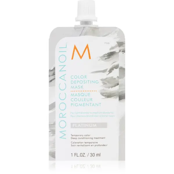 Moroccanoil Moroccanoil Color Depositing blaga hranjiva maska bez trajnih pigmenata Platinum 30 ml