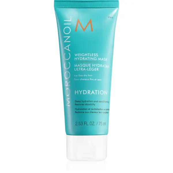 Moroccanoil Moroccanoil Hydration Weightless Hydrating Mask maska za dubinsku hidrataciju za suhu i lomljivu kosu 75 ml