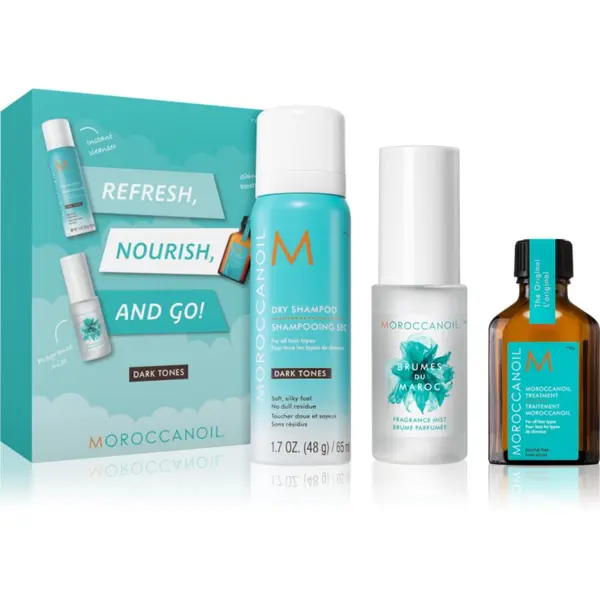 Moroccanoil Moroccanoil Refresh, Nourish, and Go! (Dark Tones) set za tamnu kosu za žene