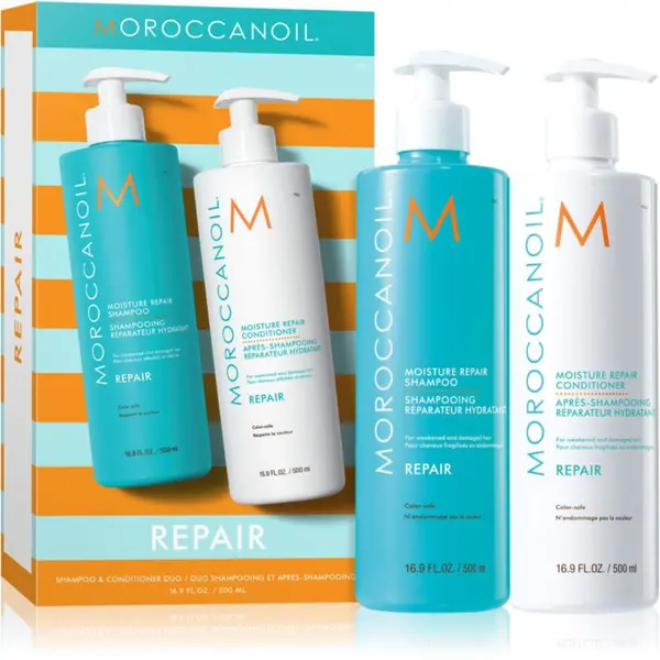 Moroccanoil Moroccanoil Repair Shampoo & Conditioner Duo set za oštećenu, kemijski tretiranu kosu