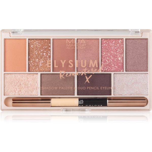 MUA Makeup Academy MUA Makeup Academy Elysium Remastered paleta sjenila za oči 10 boja duo 17 g