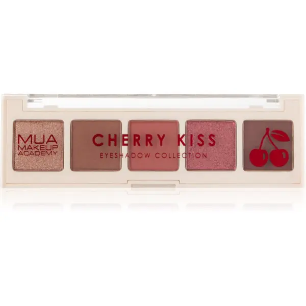 MUA Makeup Academy MUA Makeup Academy Eyeshadow Collection 5 Shade Palette paleta sjenila za oči nijansa Cherry Kiss 3.8 g