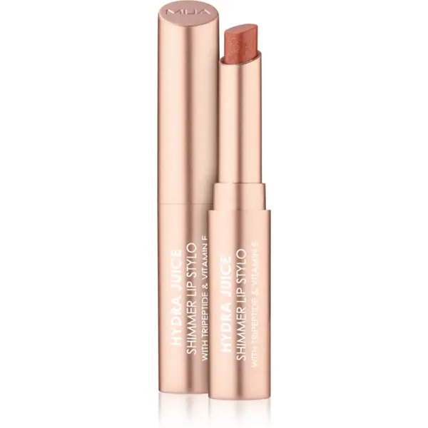 MUA Makeup Academy MUA Makeup Academy Hydra Juice Peptide Shimmer Lip Stylo svjetlucavi ruž za usne s hranjivim učinkom nijansa Caramel Glaze 1.5 g